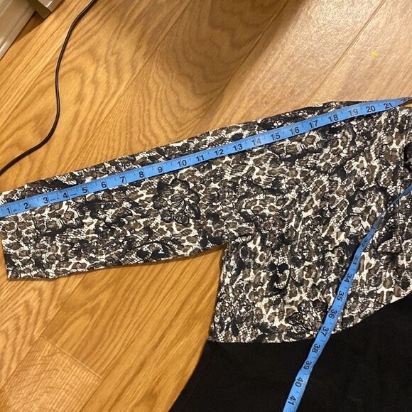 LIZ Claiborne Women’s Long Sleeve Maxi Dress (Size 12) NWT 90’s Vintage Two tone - Picture 6 of 9